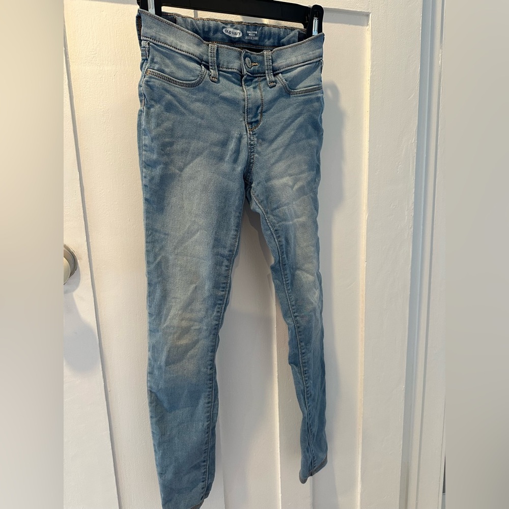 Old navy girls size 12 light jeggings, adjustable waist